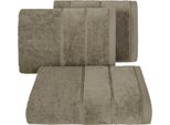 Asciugamano Mari 50X90 Marrone Chiaro 500G/M2 Spugna Eurofirany