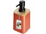 Dispenser Per Sapone Kadax "Carrara"", Dispenser Per Sapone Liquido Con Coperchio In Bambù, Rosa, 16,4 Cm"