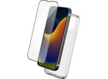 Bigben Connected, Custodia Per Iphone 15 Pro Max E Protezione Dello Schermo In Vetro 2,5D Con Smartframe, Trasparente