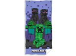 Carbotex Telo Mare Bambino 70X140 Minecraft Cotone Viola C24