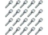 20X Bullone Ruota, M12X1,25, Lunghezza Filettatura: 60 Mm, Collare Conico, SW17