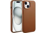 Cover Per Iphone 15 - Vera Pelle - Custodia Rigida/Copertura Posteriore Accezz - Marrone