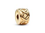 Pandora Clip Charm Donna Nodo D'amore Placcato Oro