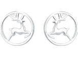 Orecchini Flamenco Mystique Mini In Argento Rodiato, Acciaio Chirurgico, Dimensioni 0,9X0,9 Cm