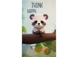 Detexpol Asciugamano Bambino 30X50 Panda Blu Cotone 18T