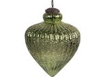 Guaina Natalizia Clayre & Eef Ø 10X13 Cm In Vetro Verde