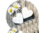 Set Di 6 Tovagliette Lavabili Rotonde A Forma Di Fiori Di Margherita