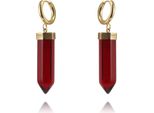 Orecchini Flamenco Mystique Acciaio Inossidabile Placcato Oro 14K Cristallo Di Montagna KST2904CZE
