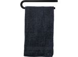 Quvio Portasciugamani - Portasciugamani Bagno Portasciugamani Cucina - Portasciugamani - Per Parete - Metallo - Nero - 49 Cm