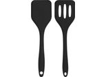Set Di 2 Spatole Krumble - Piccolo - Spatola - Spatola Da Gourmet - Set Da Campeggio - Utensili Da Cucina - Utensili Da Cucina - Nero - Silicone