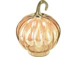 Zucca Di Vetro Decorazione Autunnale Arancione Scintillante Decorazione Da Tavolo Ø14Cm H18Cm