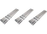 Spiedini Per Barbecue Krumble - Set Di 18 - Spiedini Per Carne - Spiedini Per Verdure - Spiedini Per Kebab - Spiedini Per Barbecue - Acciaio Inox - Argento