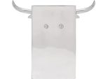 Vidaxl Reggilibri 2 Pezzi Argento 21,5 X 15,5 X 20 Cm Alluminio