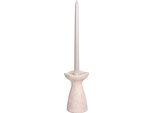 Quvio Candeliere - Portacandele - Candeliere - Candeliere A Clessidra - Candeliere In Ceramica - Candeliere In Ceramica - Candeliere Bianco - Candeliere Bianco - Candeliere A Clessidra - Candeliere Bianco Con Puntini - Candele