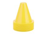 10Pcs Coni Di Formazione Di Calcio Barriere Di Calcio In Plastica Marcatore Titolare Accessori (Giallo)