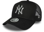New Era Damen Trucker Cap Metallic New York Yankees Schwarz