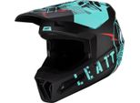 Casco Motocross Leatt 2.5, Nero Opaco/Blu, 2XL (63/64)