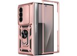 Avizar, Custodia Per Galaxy Z Fold7 Con Supporto Ad Anello E Protezione Della Fotocamera, Rosa
