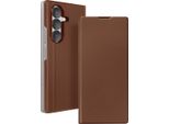 Avizar, Custodia Pieghevole Galaxy Z Fold7 Con Texture E Funzione Stand Integrata, Marrone