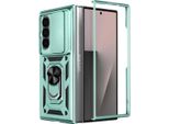 Avizar, Custodia Per Galaxy Z Fold7 Con Supporto Ad Anello E Protezione Della Fotocamera, Verde Chiaro