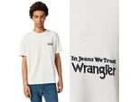 Wrangler Herren, Maglietta Graphic Tee, M, Weiß, Sport, Tshirt, Camicia