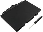 Avizar, Batteria Li-Polymer 11.4V 3700Mah Per Hp Elitebook 725 G3 / 820 G3 Laptop, Nero