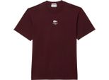 Lacoste - T-Shirt Uomo/Donna Unisex In Cotone GT7443 (Xxs) (Rosso Bordeaux)