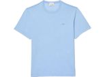 Lacoste - Maglietta Uomo/Donna Unisex, Cotone Spesso Lavato GT7790 (Xs) (Azzurro)