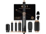 6 In 1 Air Styler Set- Per Ricci, Volume, Raddrizzamento E Asciugatura1000W Con Ferro Arricciacapelli Automatico Airflow, Spazzola Ad Aria Calda, Asciugacapelli A Spazzola Rotonda, Spazzola Lisciante