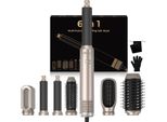 6 In 1 Air Styler Set- Per Ricci, Volume, Raddrizzamento E Asciugatura1000W Con Ferro Arricciacapelli Automatico Airflow, Spazzola Ad Aria Calda, Asciugacapelli A Spazzola Rotonda, Spazzola Lisciante