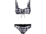 Urban Classics - Bikini Con Lacci Da Donna TN529 (Xs) (Nero/Bianco)