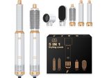 Ferro Arricciacapelli Airstyler 5 In 1, Set Con Spazzola Ad Aria Calda, Spazzola Lisciante, Asciugacapelli Da 1000 W, Per Dare Volume, Lisciare, Arricciare E Asciugare, Asciugacapelli Con Spazzola Rotonda