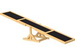 Fortuna Lai Altalena Per Cani, Altalena Agility In Legno, Rampa Antiscivolo Per Cani Di Peso Inferiore A 30 Kg, Per L'equilibrio, 180 X 30 X 30 Cm, Gialla