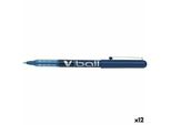 Penna A Inchiostro Liquido Pilot Roller V-Ball Blue 0,3 Mm (12 Pezzi)