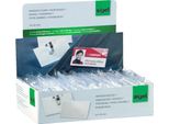 Targhetta Portanome Sigel Con Clip Combinata, 54 X 90 Mm, Trasparente