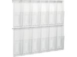 Espositore A Parete Helit Placativ, 12 Cartelle Din Lunghe