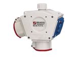 Delta Box 2Xcee16A5P,Schuko - Presa Cee Combinata Con Opzione Di Sospensione IP44 92916