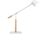 Unilux 400110084 Lampada Da Tavolo Unilux Led Vicky, Dimmerabile, Faggio/Bianco