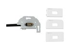 Kindermann 7456-542 Pannello Di Collegamento Hdmi Konnect Design Con Spina Per Cavo, C/Ral 9010 (7456000542)