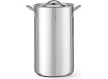 Hendi Pentola Per Asparagi Pentola Per Pasta Da 5,5 Litri In Acciaio Inox 3 Pezzi