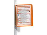 Durable Leggio Portalicenze Vario® Magnetic Wall 5, Arancione, 591409