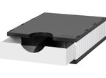 Styro 268-0101.9895S Stazione Di Smistamento Styro Styrodoc Uno Set, 1 Scomparto, Nero/Grigio