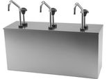 3X 3 Litri Di Dispenser Per Salse, Ketchup, Maionese E Senape In Acciaio Inox