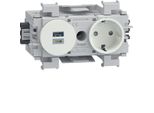 Hager GS16019016 Steckdose 1-F. Usb-Charger A+C Frontrast (GS16019016)