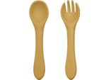Posate In Silicone Giallo 6M+ Petite&Mars