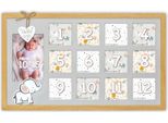 Zep Baby Gallery Cornice Enea 12 Mesi 13 Foto Legno 47X28,5 Cm Montaggio A Parete