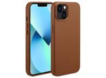 Cover Per Iphone 13 - Vera Pelle - Custodia Rigida/Copertura Posteriore Accezz - Marrone