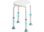 Vevor Sgabello Da Doccia Sedia Da Doccia 355-480 Mm Regolabile In Altezza, Sgabello Da Bagno Sedile Da Bagno 136,1 Kg Capacità Di Carico, Sgabello Da Doccia Stabile Ausilio Da Bagno Struttura In Lega Di Alluminio, Sedile Da Doccia Sgabello Da Bagno Bianco