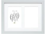 Deknudt S66KD1 Cornice In Legno Argento Colore Passe-Partout 2 Quadri 10X15 Cm