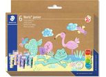 Staedtler 8816P Colori A Dita C6 - 6 Tubi Da 75 Ml, Pastelli Assortiti